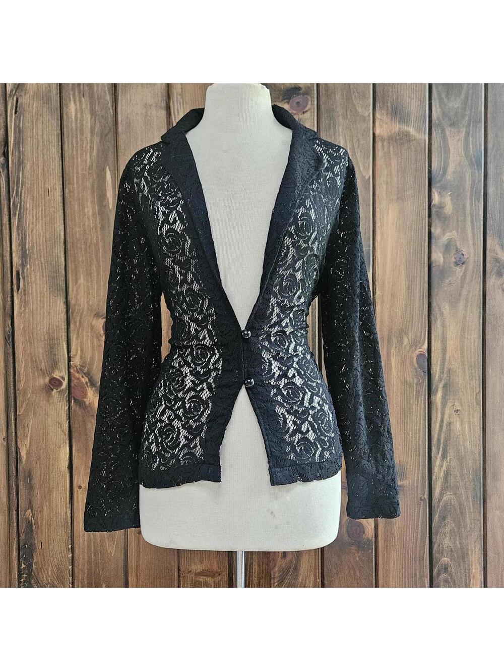 Vintage Tudor Court Lace Cardigan Witchy Whimsigoth Alt Goth
